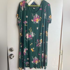 Green floral Old Navy Dress